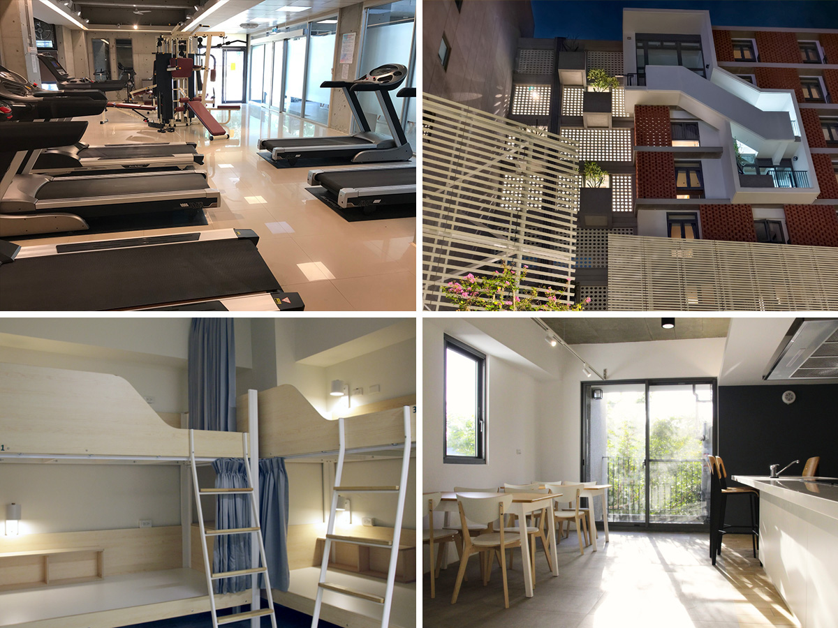 On campus dormitories