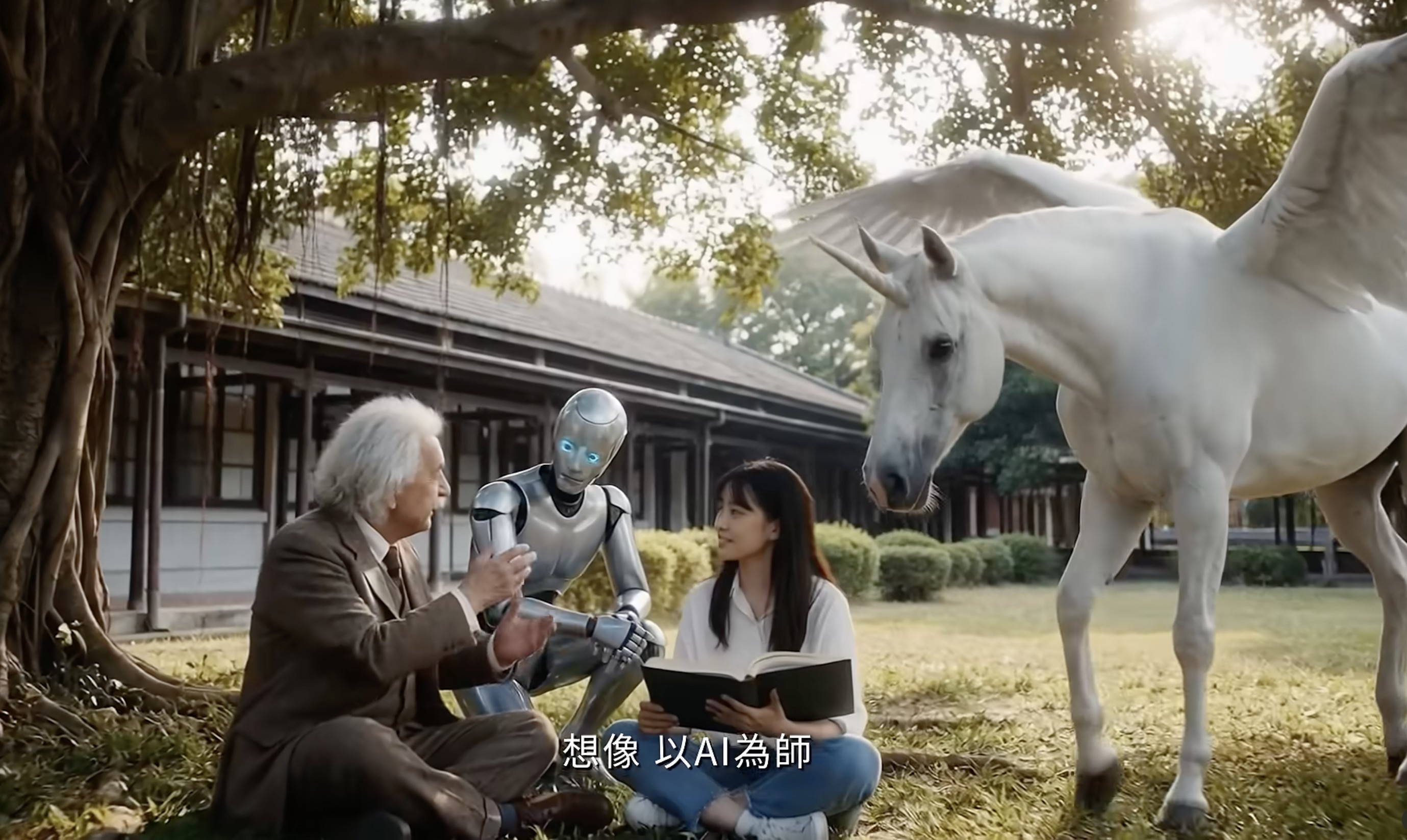Einstein and Airships Arrive on Campus! Tunghai University Unveils 100% AI-Generated Film, Ushering in a New Era of Education
