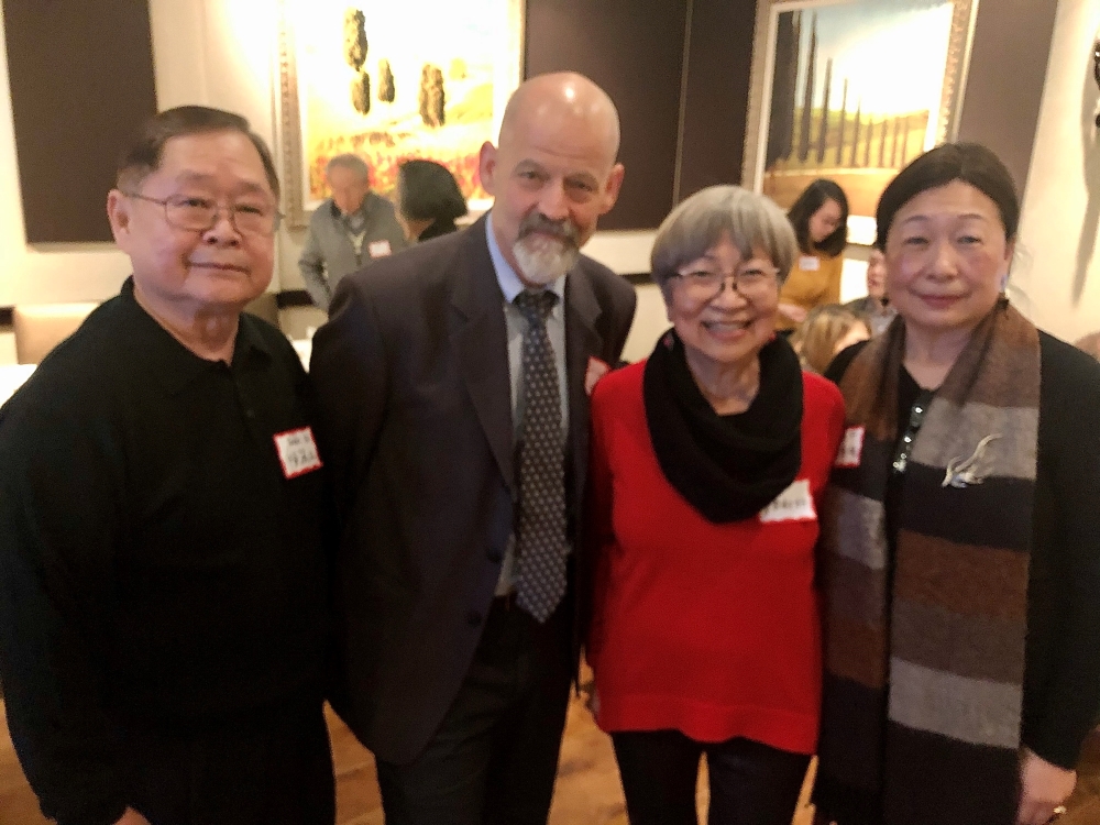 Prof. Sims and THU alumni